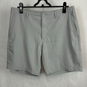 bcg Mens Golf Shorts Gray Sz 32, Inseam 8", Button Front